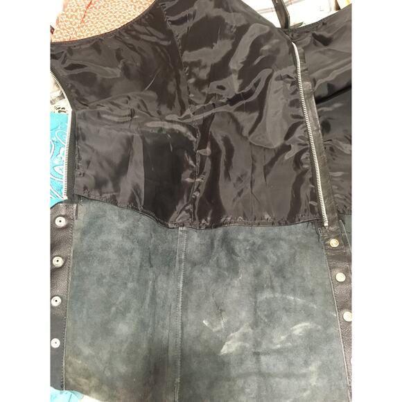 Allstate Leather Chaps In Excellent Condition, Size Large, Black - Picture 5 of 6